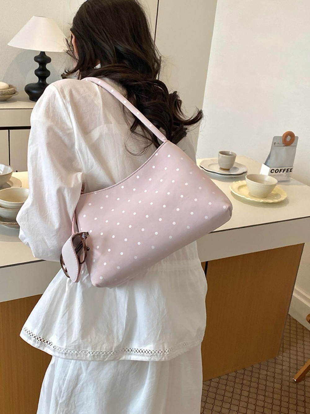 Polka Dot Shoulder Bag - Picture 4 of 7